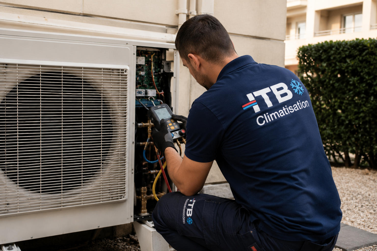 D&eacute;pannage urgent sur une unit&eacute; ext&eacute;rieure de climatisation