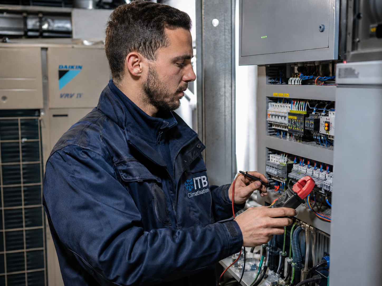 Local technique de climatisation propre d'immeuble