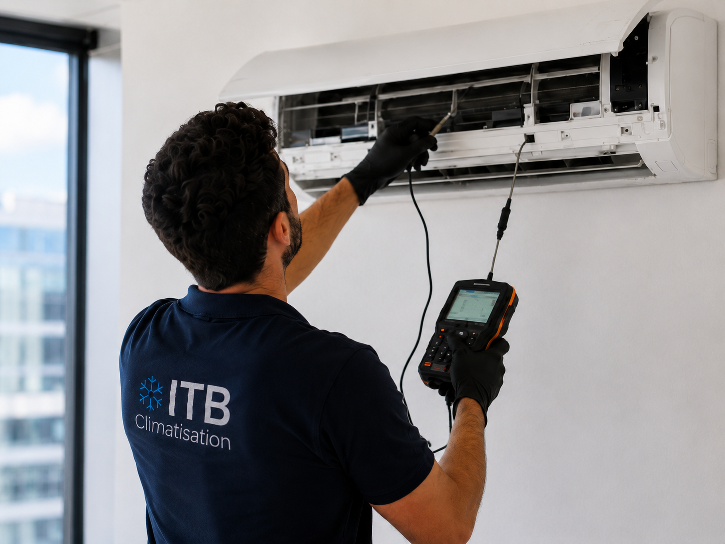 Maintenance pr&eacute;ventive sur un syst&egrave;me de climatisation dans un bureau professionnel